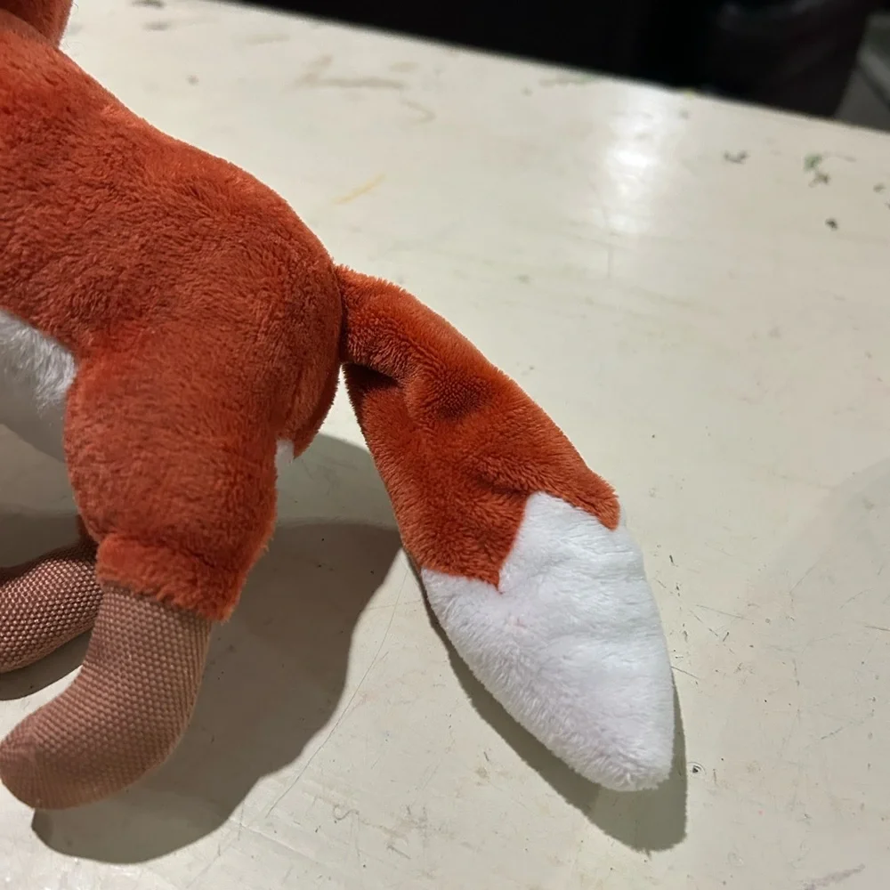 Spunky Pup Clean Earth Recycled Plastic Pet Toys Plush Raccoon Fox Bundle EUC